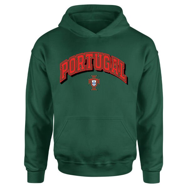 Portekiz 2026 Varsity Hoodie M - Nefti Yeşili