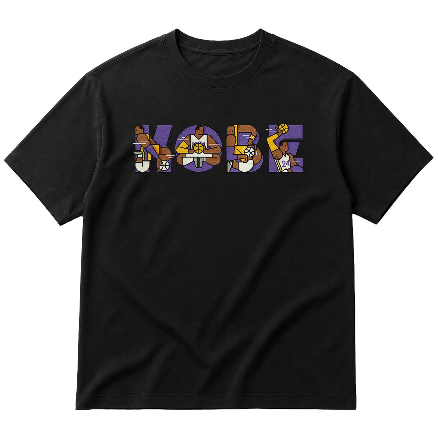 KOBE Oversize Tişört L - Siyah