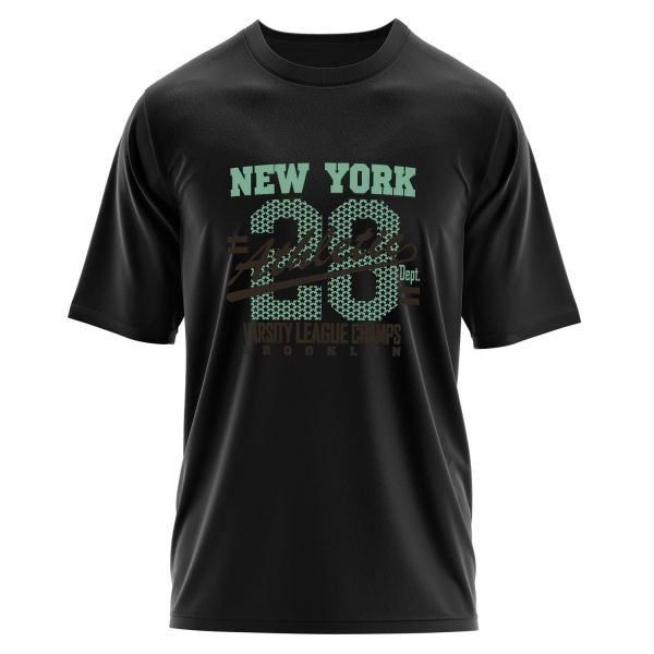 NY Athletic Oversize Tişört M - Siyah