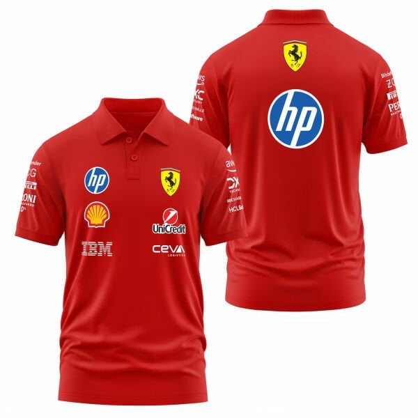Scuderia Ferrari Teamline 2025 Polo Tişört XL - Kırmızı