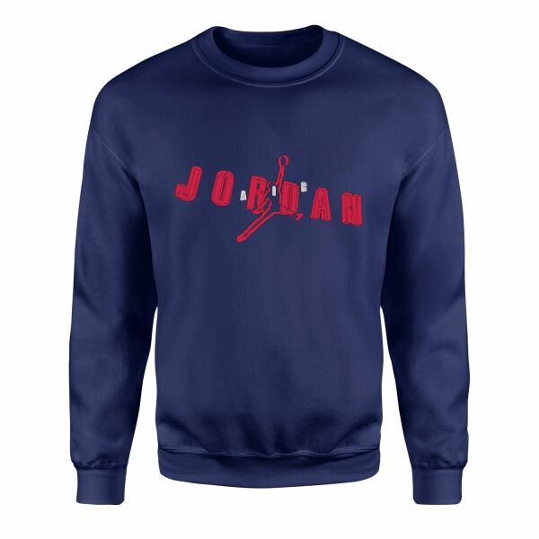 Air Jordan Wireframe Sweatshirt M - İndigo Mavisi