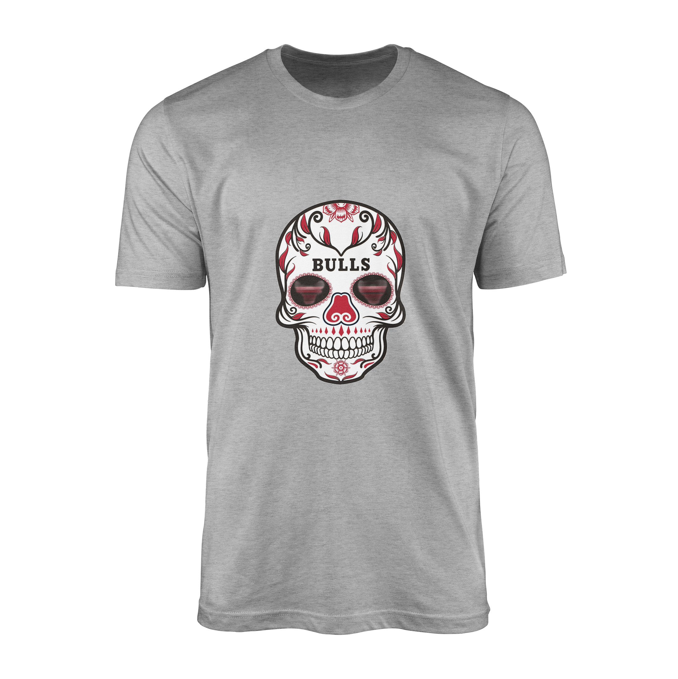 Bulls Skull Tişört S - Gri