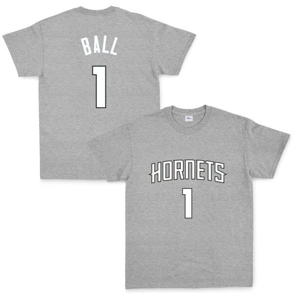Lamelo Ball 1 Hornets Forma Tişört XL - Gri