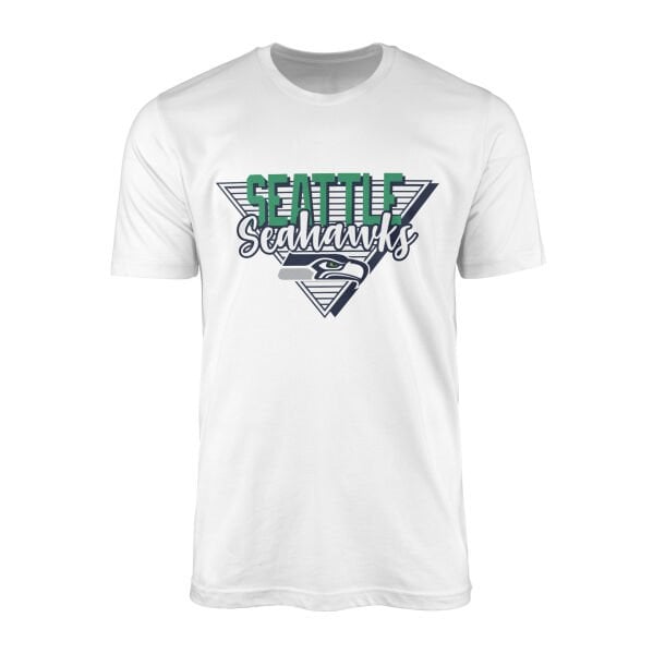 Seattle Seahawks V Tişört XL - Beyaz