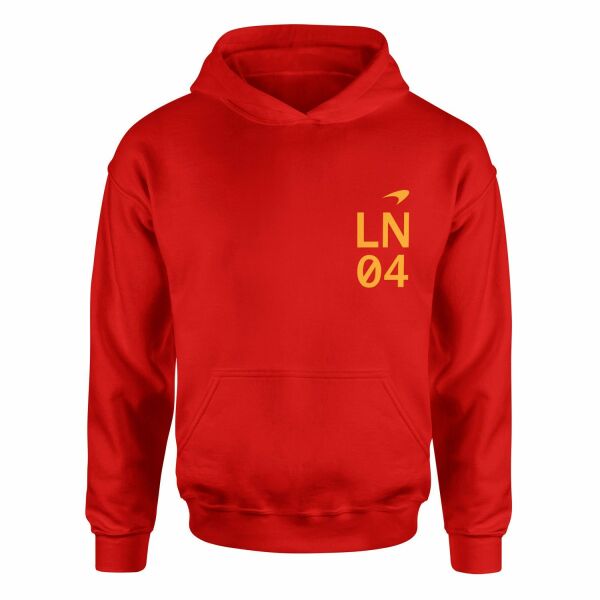 Lando Norris LN04 MCL Mastery Hoodie L - Kırmızı