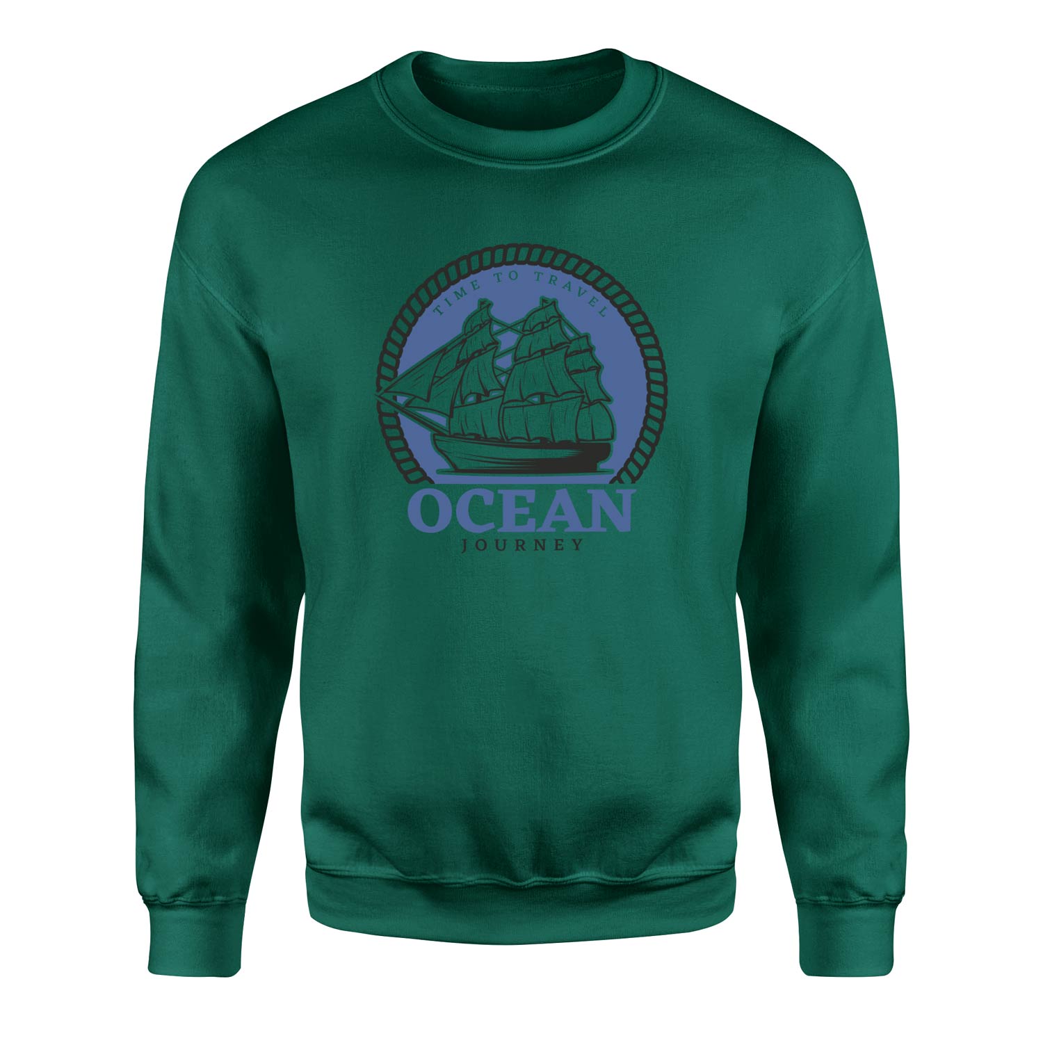 Ocean Journey Denizci Sweatshirt XXL - Nefti Yeşili