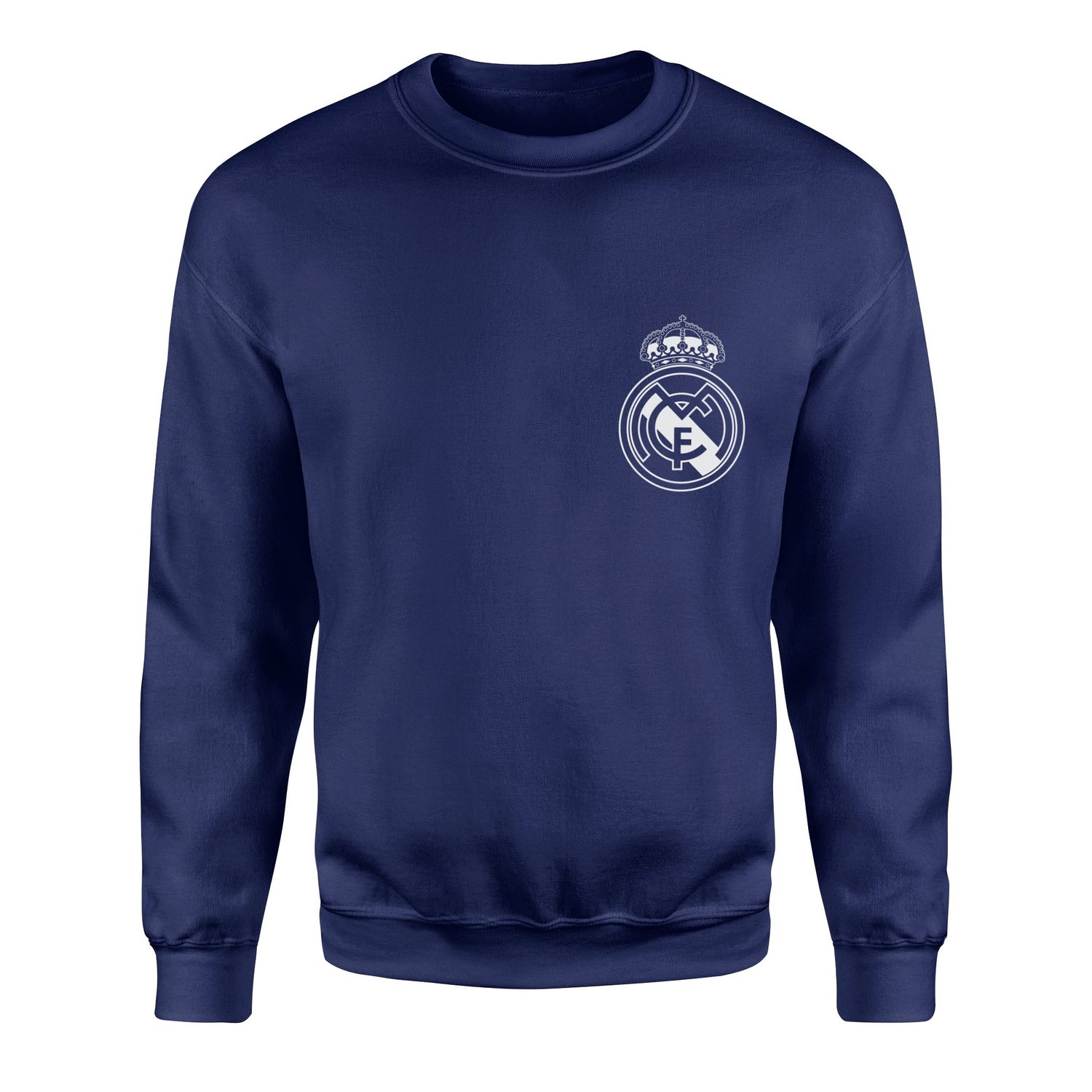 Real Madrid Badge Sweatshirt S - İndigo Mavisi