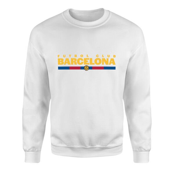 Futbol Club Barcelona Sweatshirt XXL - Beyaz