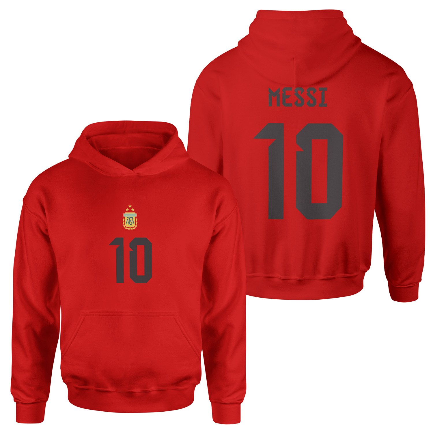 Lionel Messi Forma Hoodie XL - Kırmızı