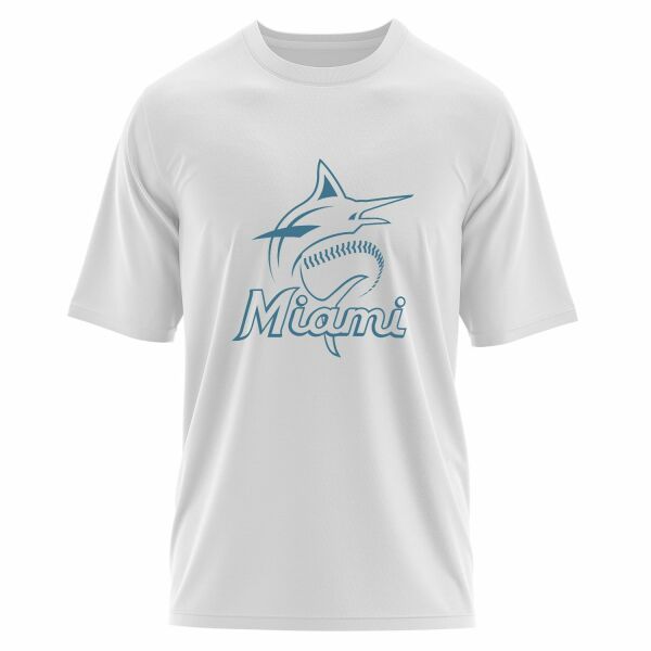 The Marlins Oversize Tişört M - Beyaz