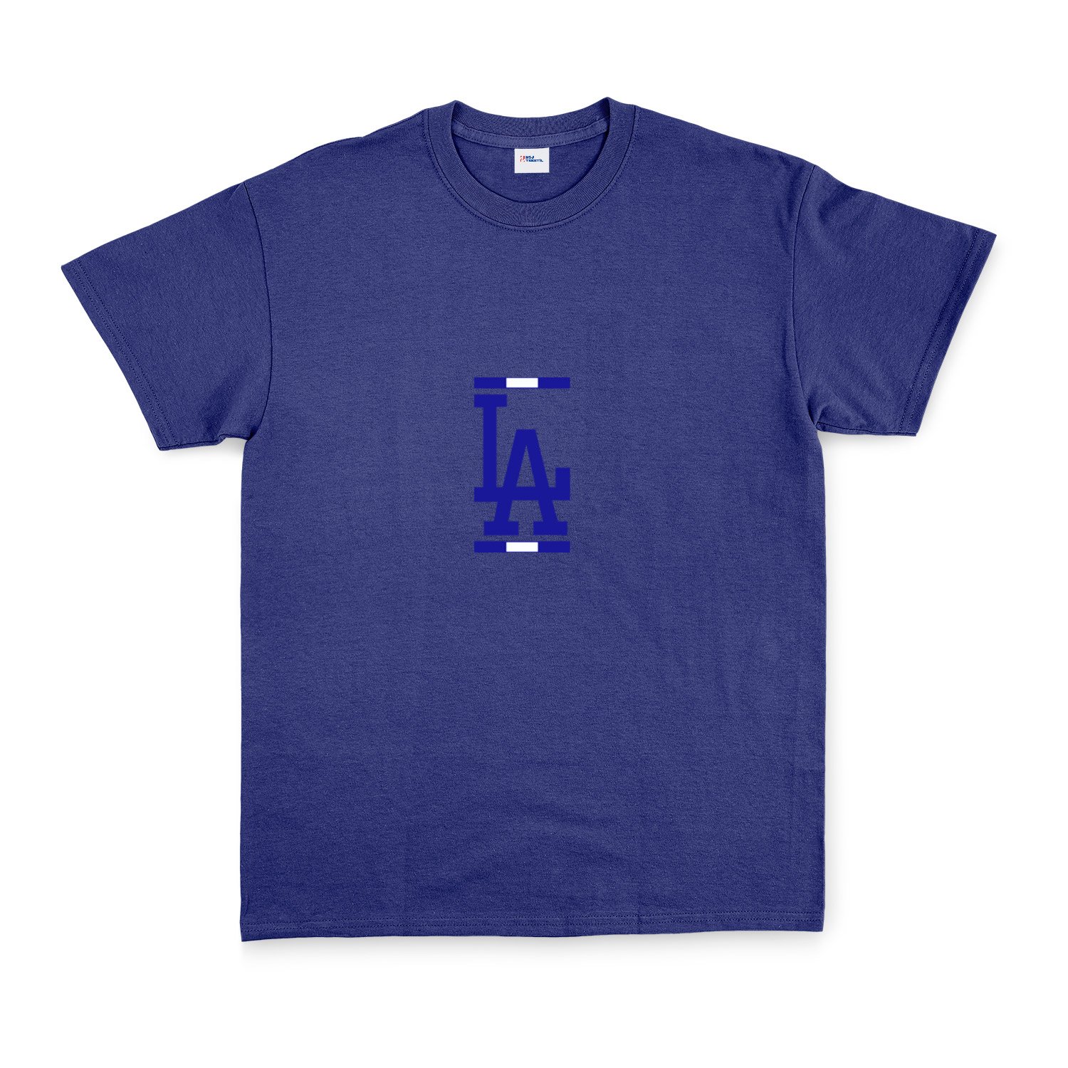 LA Blue White Tişört M - İndigo Mavisi