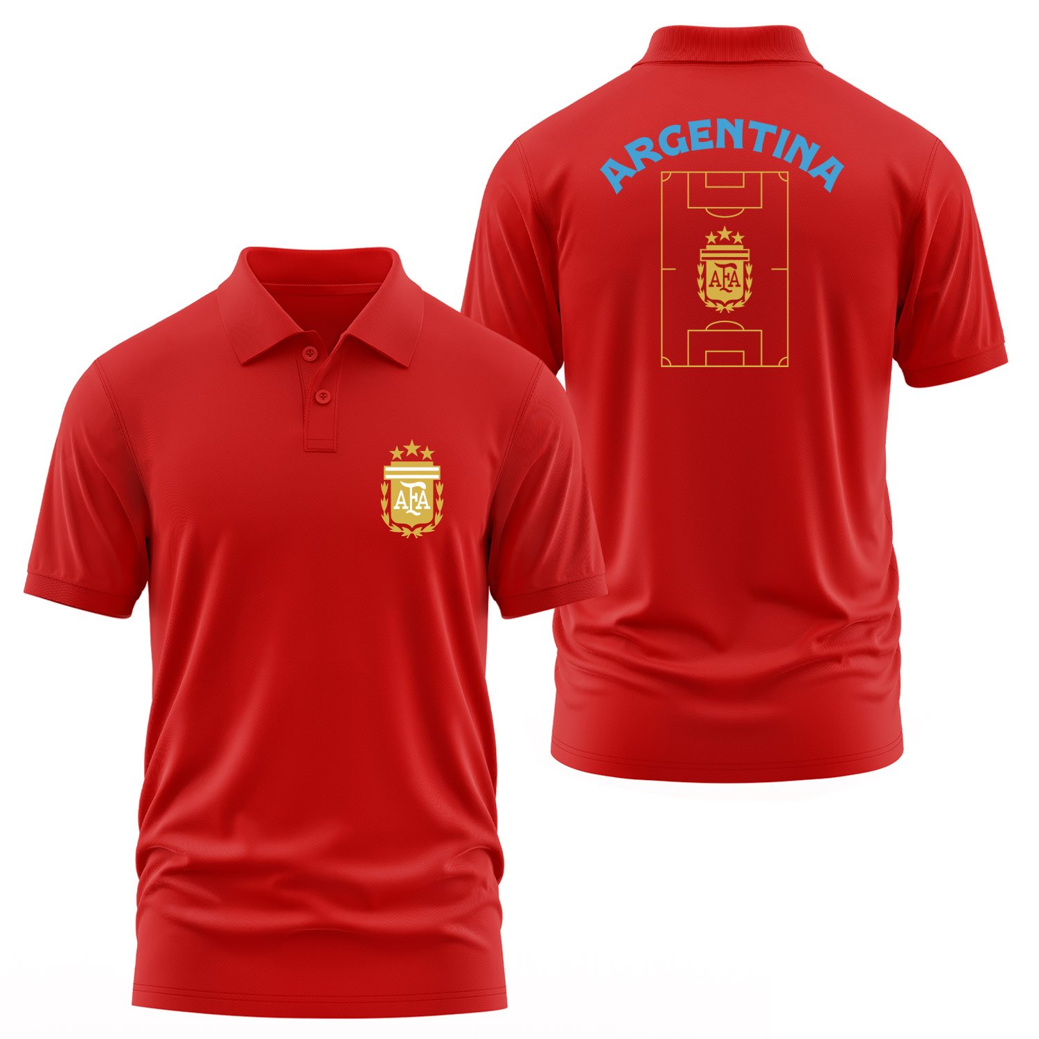 Arjantin Dünya Kupası 2026 Polo Tişört XXL - Kırmızı