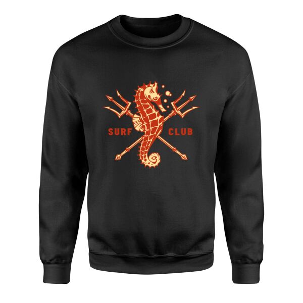 Sea Horse Surf Club Sweatshirt M - Siyah