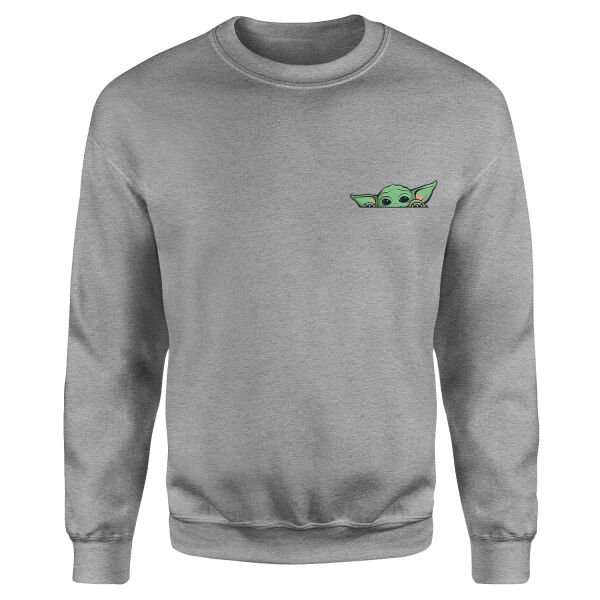 Baby Yoda Sweatshirt L - Gri