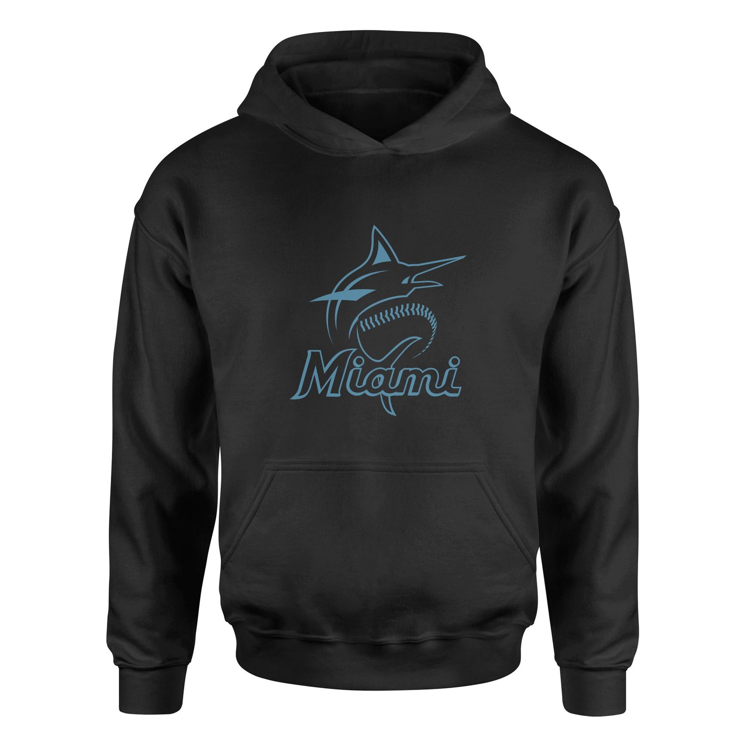 The Marlins Hoodie L - Siyah