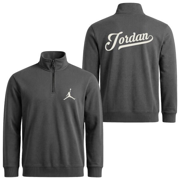Jordan Enhanced Yarım Fermuarlı Sweatshirt S - Füme
