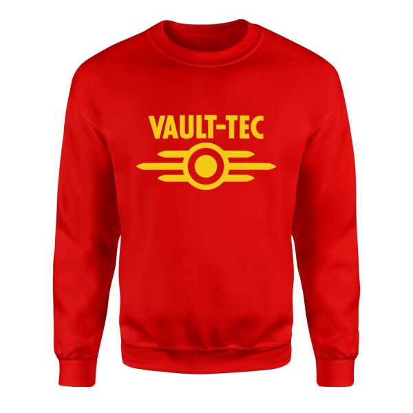 Vault-Tec Corporation | Fallout Sweatshirt M - Kırmızı