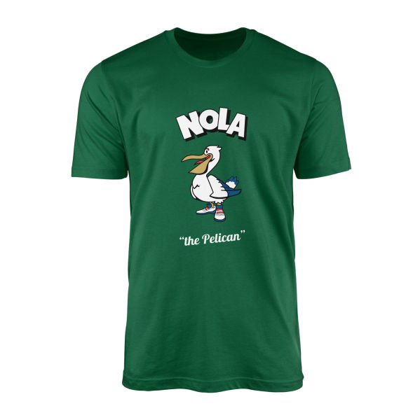 NOLA Cartoon Tişört S - Nefti Yeşili