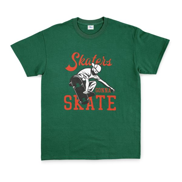 Skaters Gonna Skate II Tişört L - Nefti Yeşili