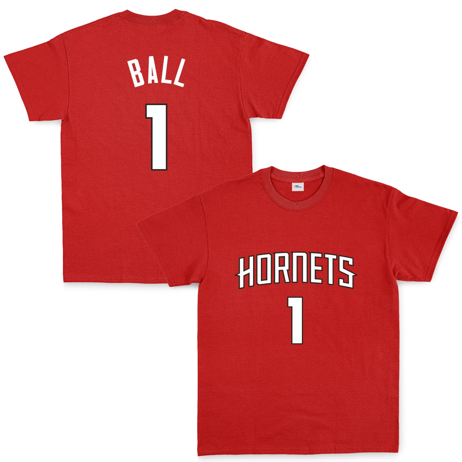 Lamelo Ball 1 Hornets Forma Tişört L - Kırmızı