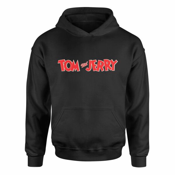 Tom and Jerry Hoodie M - Siyah