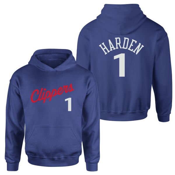 James Harden 1 LA Jersey Hoodie M - İndigo Mavisi