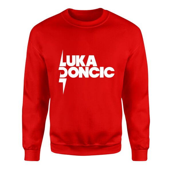 Luka Doncic Sweatshirt M - Kırmızı