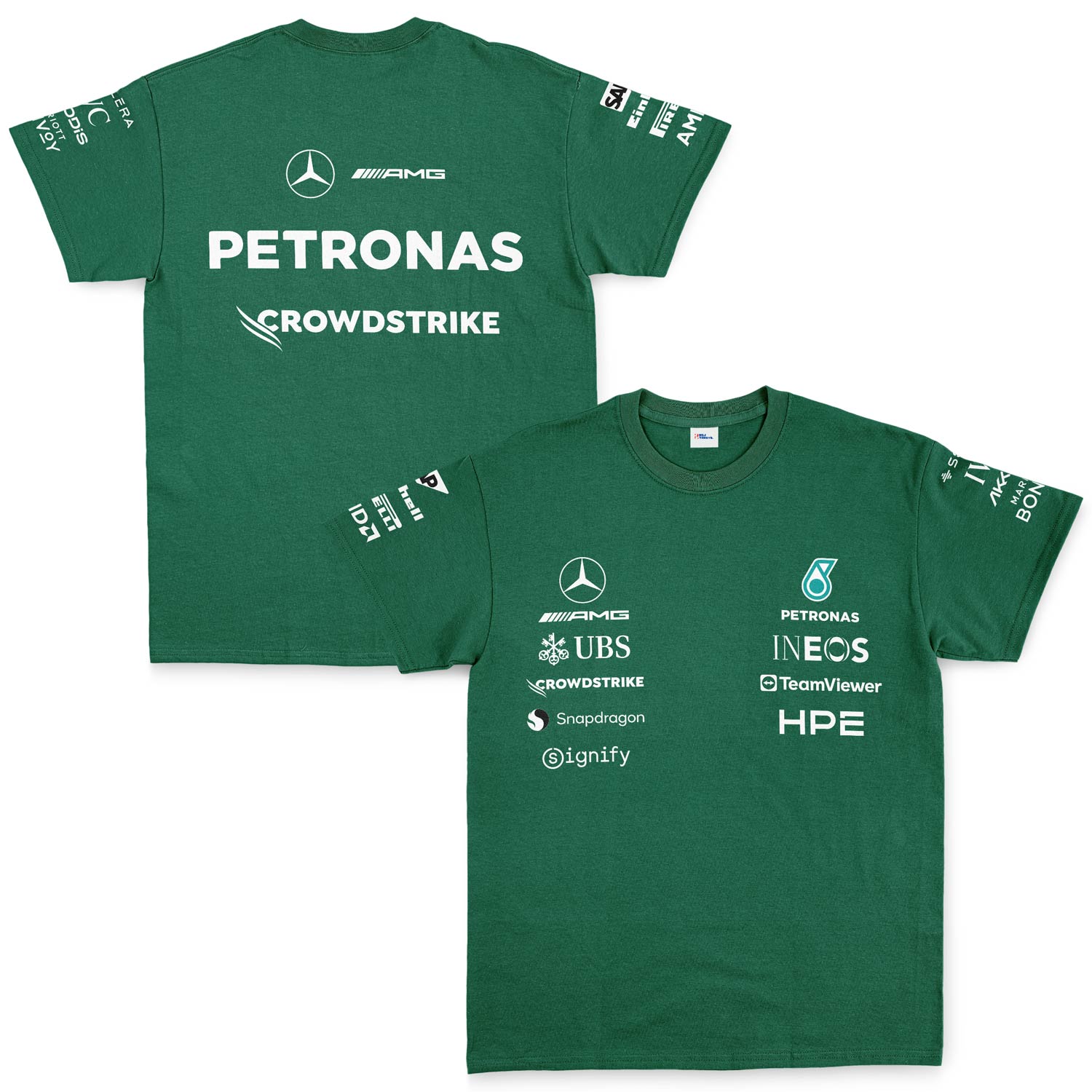 Mercedes AMG Petronas 2026 Teamline Tişört L - Nefti Yeşili