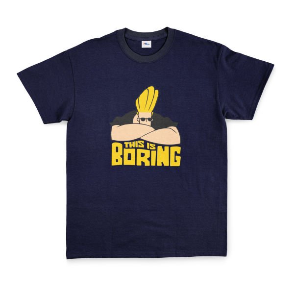 This is Boring | Johnny Bravo Tişört L - Lacivert
