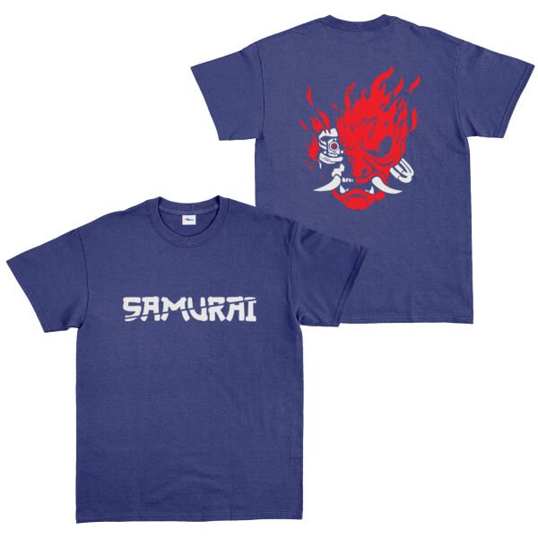 Wake Up, Samurai | CYBERPUNK Tişört M - İndigo Mavisi