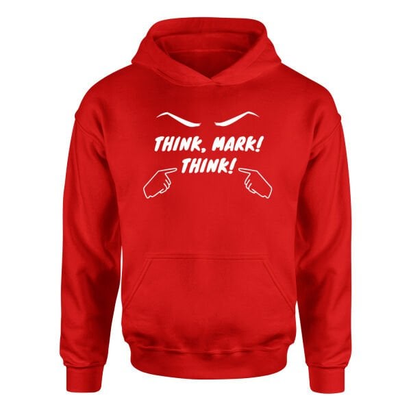 Think Mark Think Hoodie M - Kırmızı