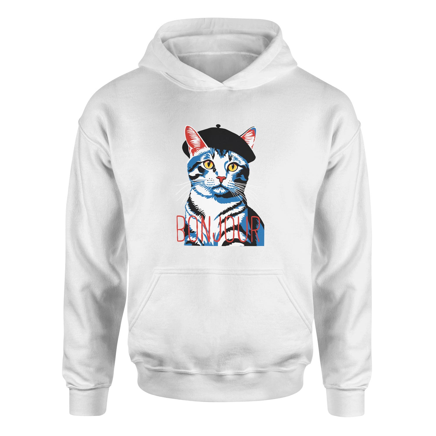 Bonjour Hoodie XL - Beyaz