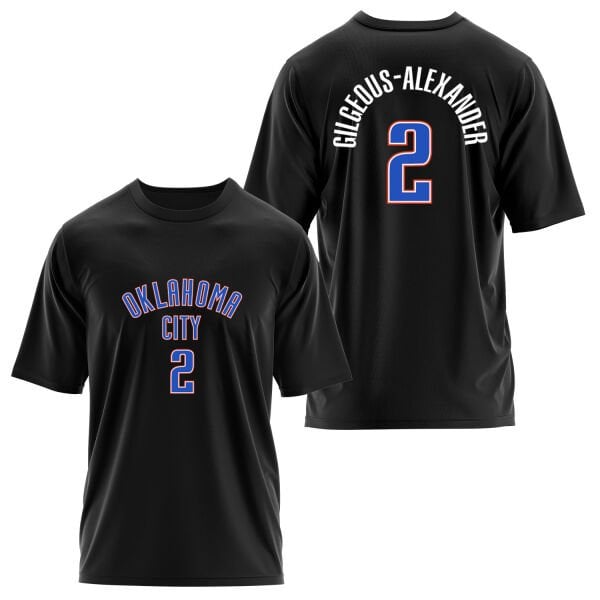 Shai Gilgeous-Alexander Oklahoma Forma Oversize Tişört