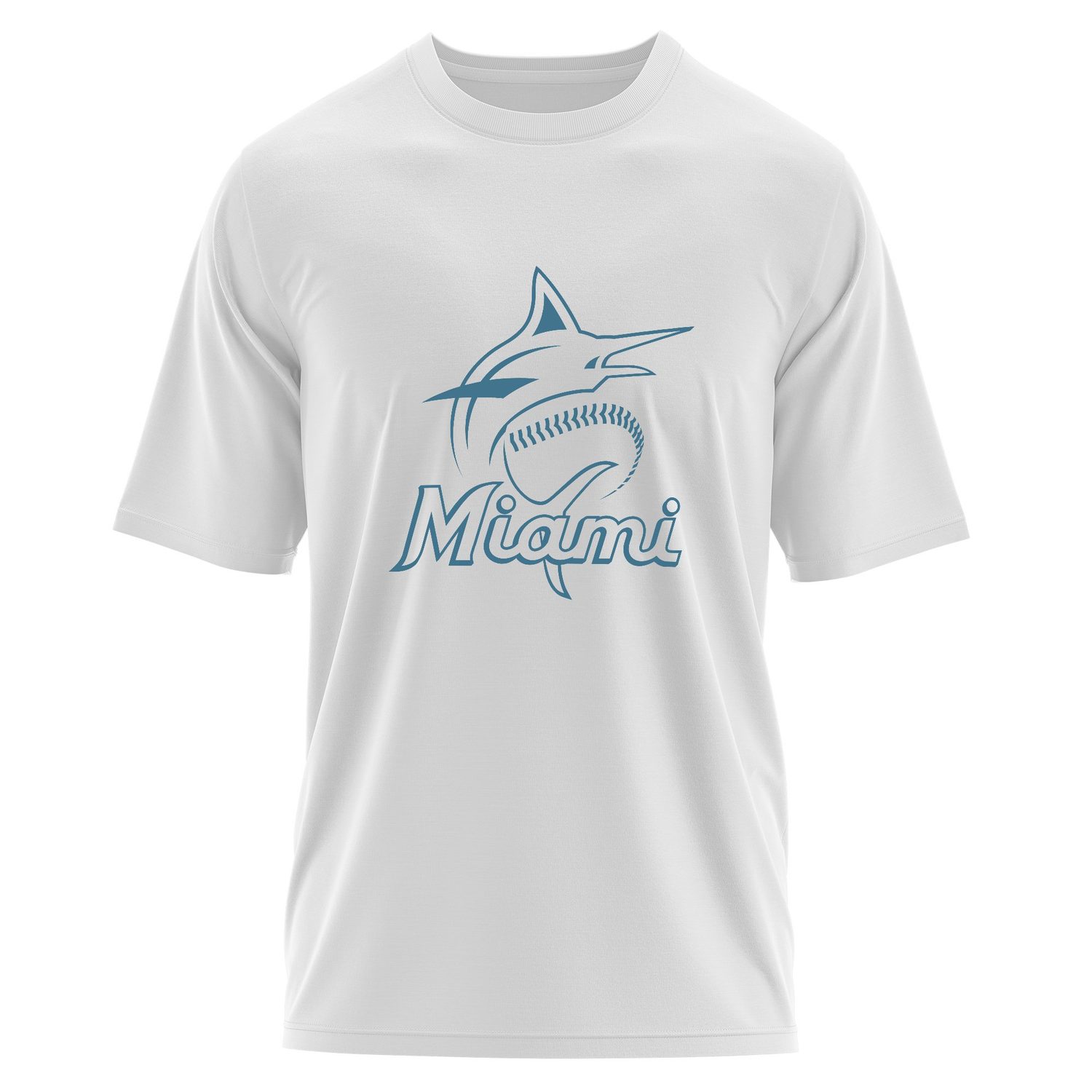 The Marlins Oversize Tişört L - Beyaz