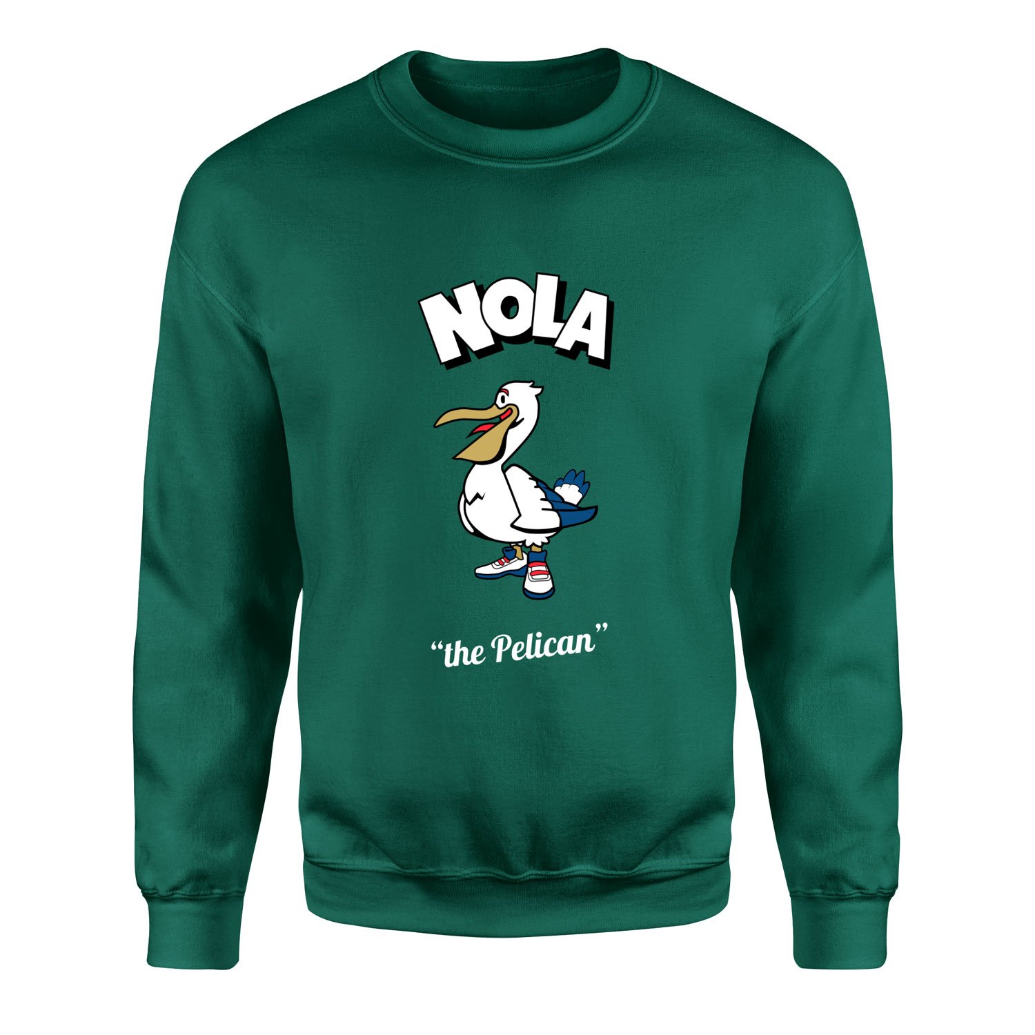 NOLA Cartoon Sweatshirt M - Nefti Yeşili