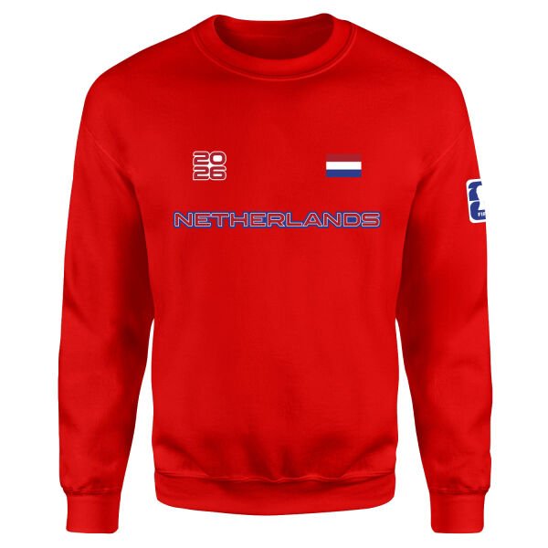 Hollanda 2026 Sweatshirt L - Kırmızı