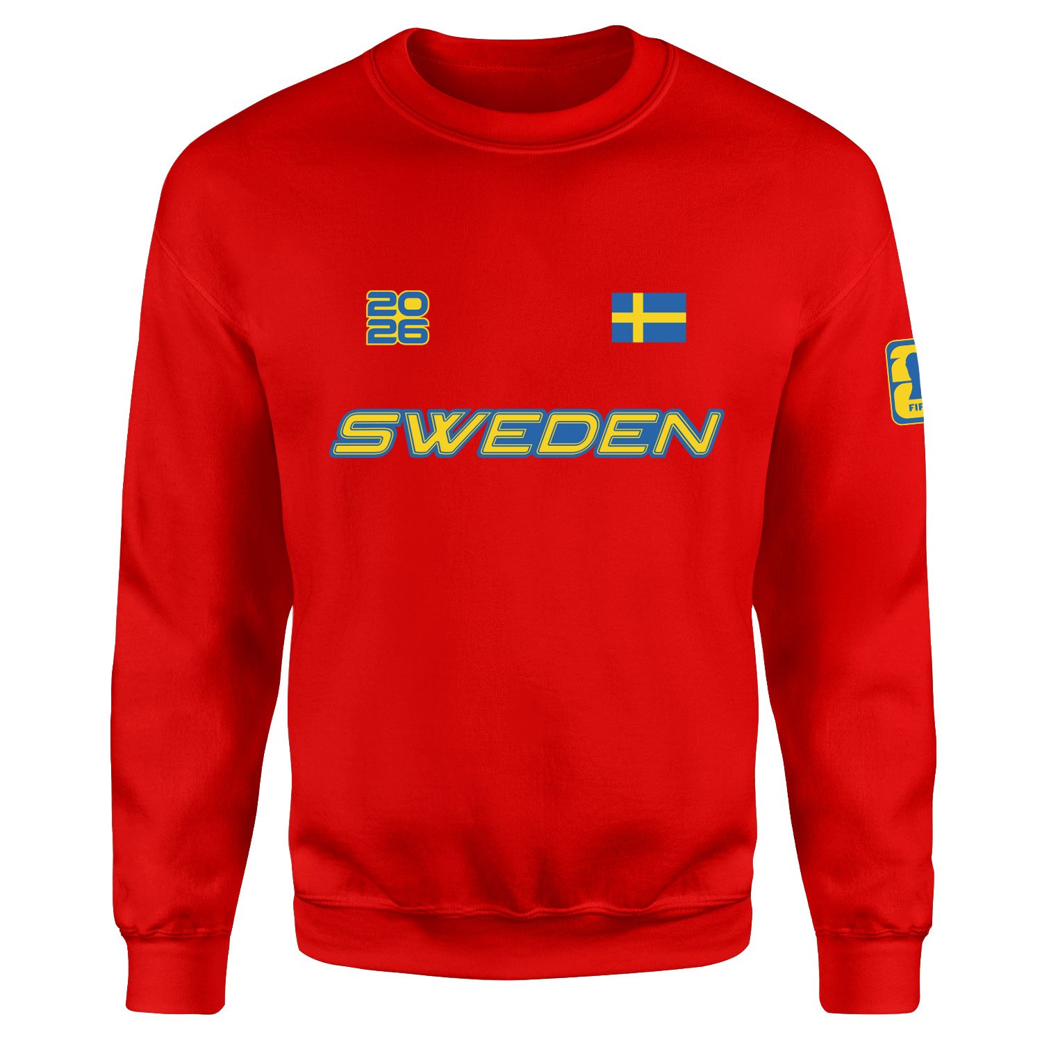 İsveç 2026 Sweatshirt XL - Kırmızı