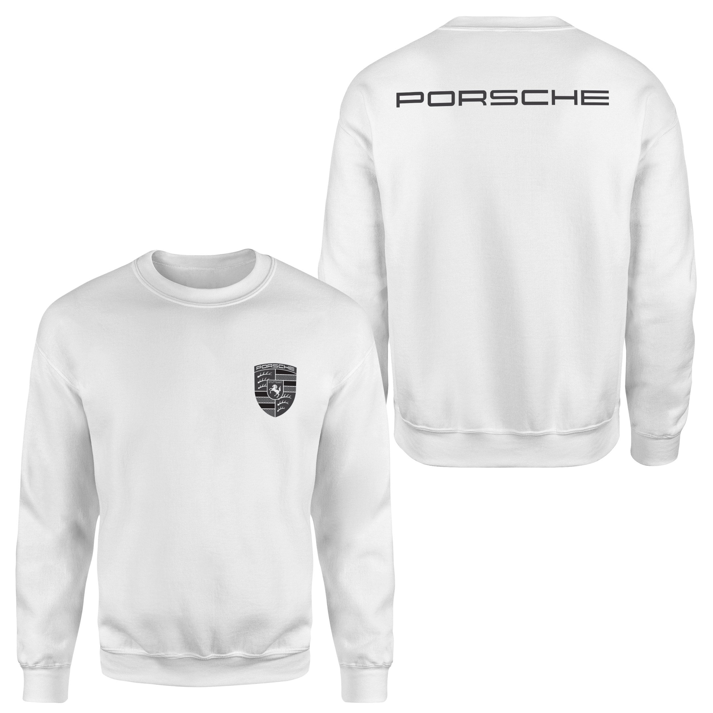 Porsche Muted Black Sweatshirt M - Beyaz
