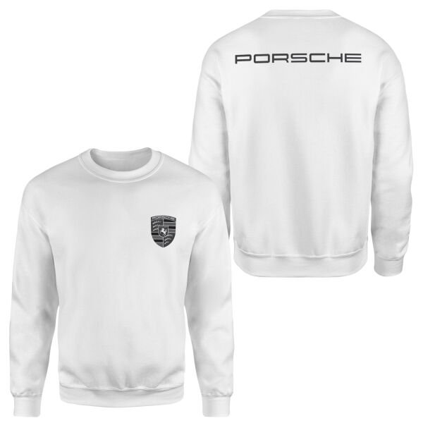 Porsche Muted Black Sweatshirt M - Beyaz