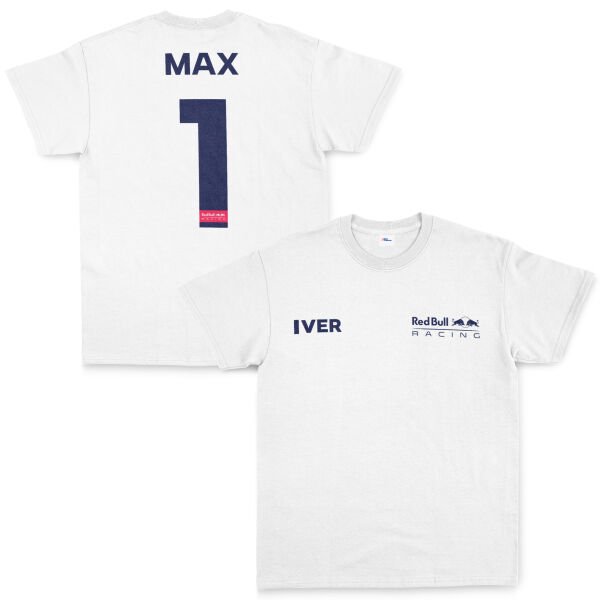 Max Verstappen Red Bull Racing Blue #1 Tişört XXL - Beyaz