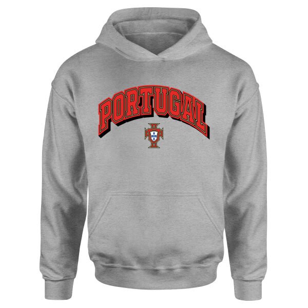 Portekiz 2026 Varsity Hoodie XL - Gri
