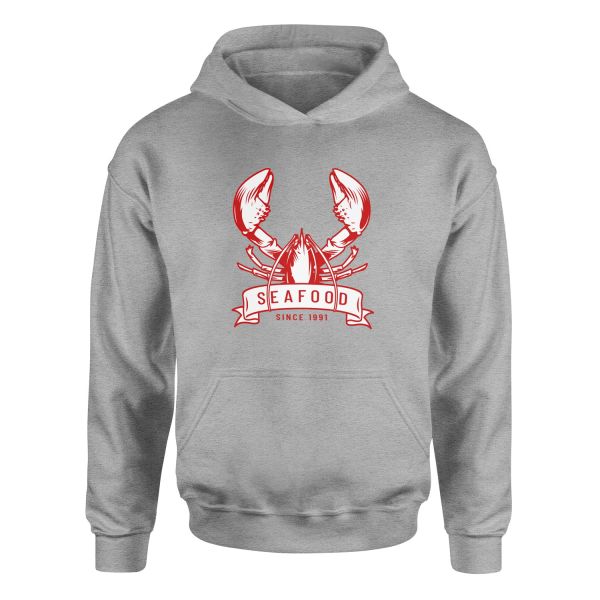 Seafood Hoodie XL - Gri