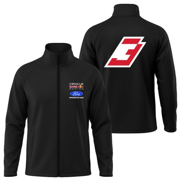 Max Verstappen Red Bull Jersey Soft Shell Ceket M - Siyah