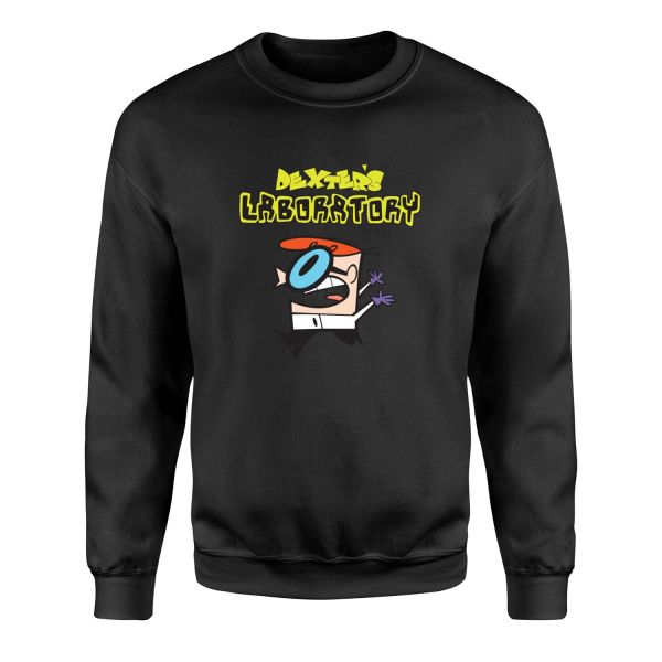 Dexter Lab Sweatshirt S - Siyah