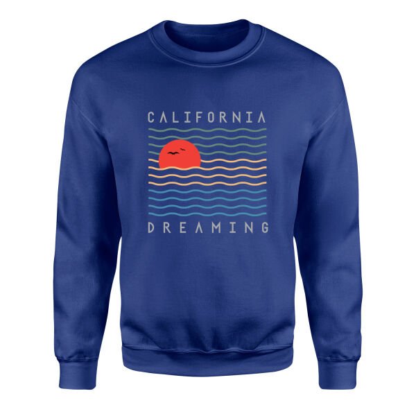 California Dreamin’ Sweatshirt L - İndigo Mavisi