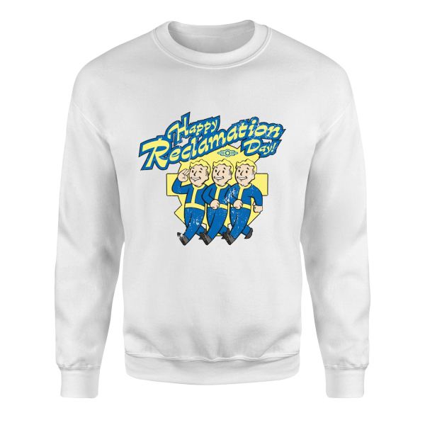 Happy Reclamation Day Sweatshirt M - Beyaz