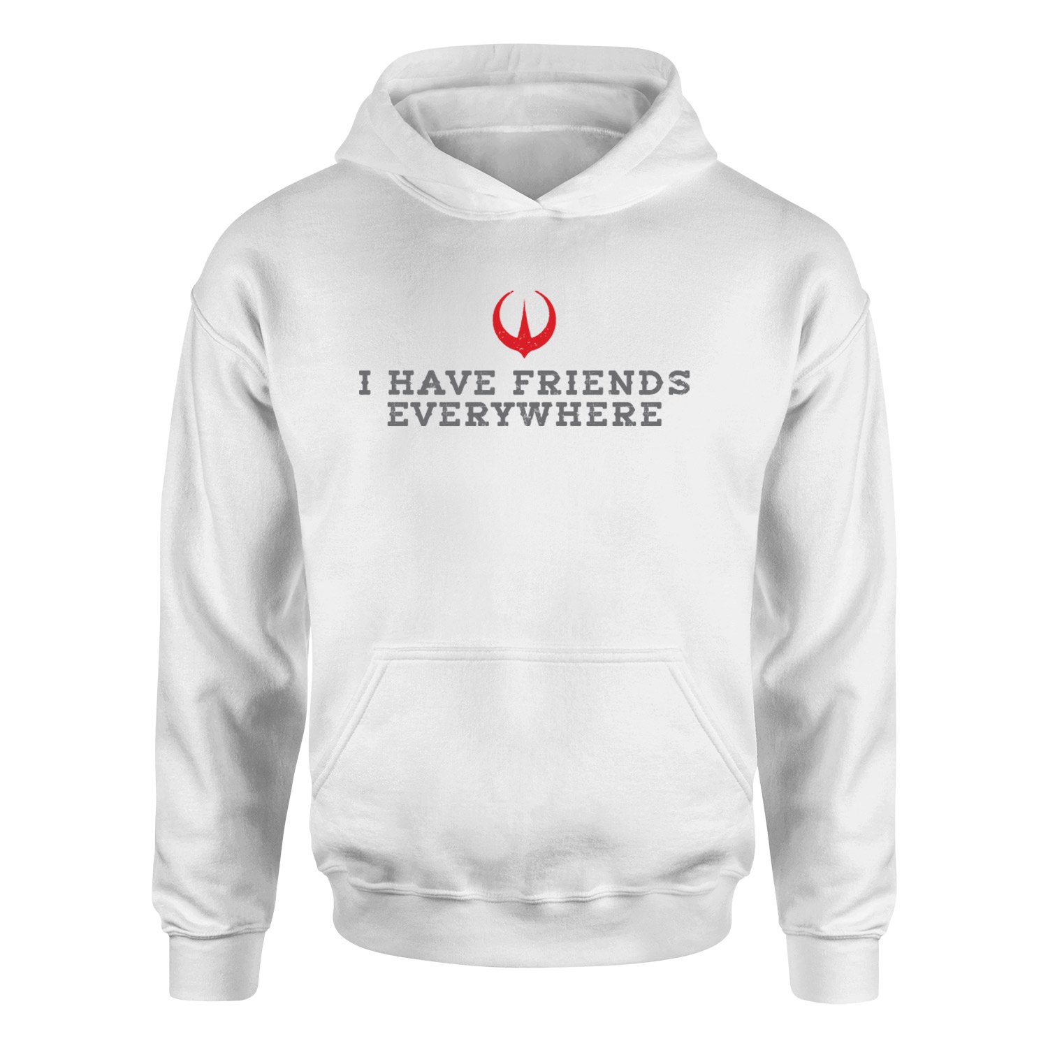 I Have Friends Everywhere Hoodie M - Beyaz