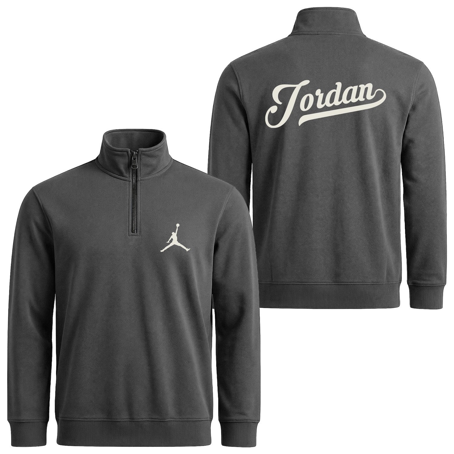 Jordan Enhanced Yarım Fermuarlı Sweatshirt XXL - Füme