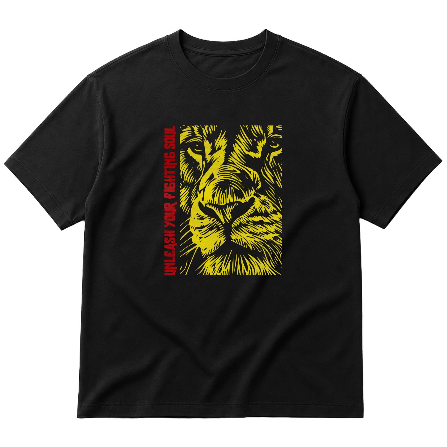 Unleash Your Fighting Soul | Lion II Oversize Tişört
