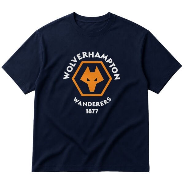 Wolverhampton Wanderers Shield Oversize Tişört
